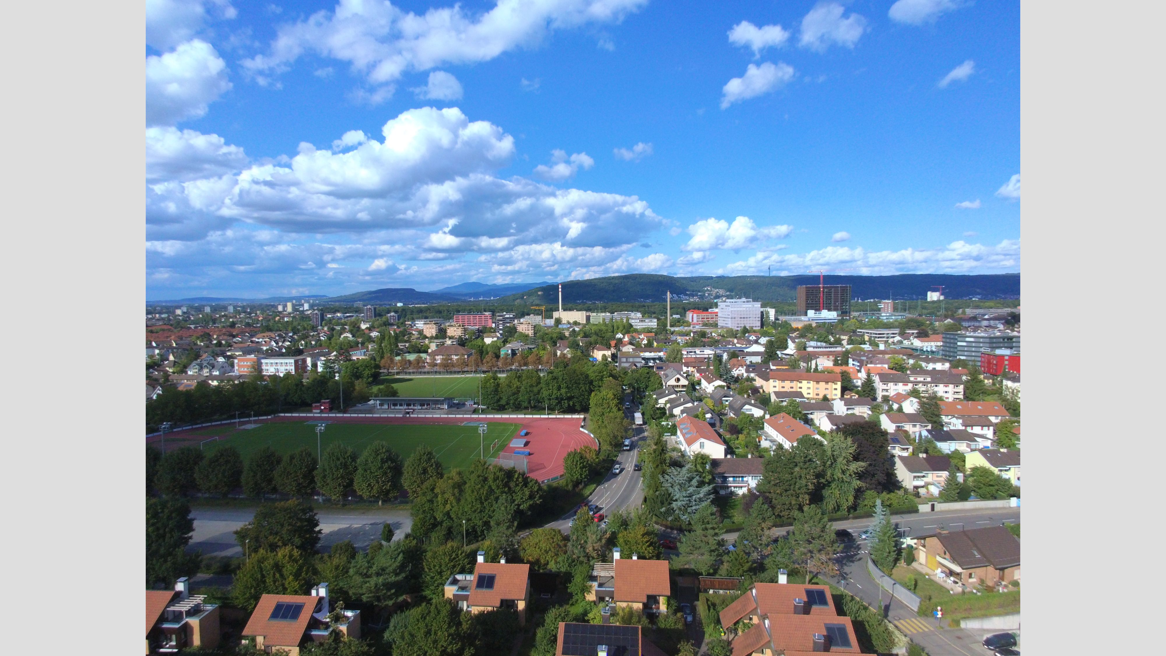 landscape from drone