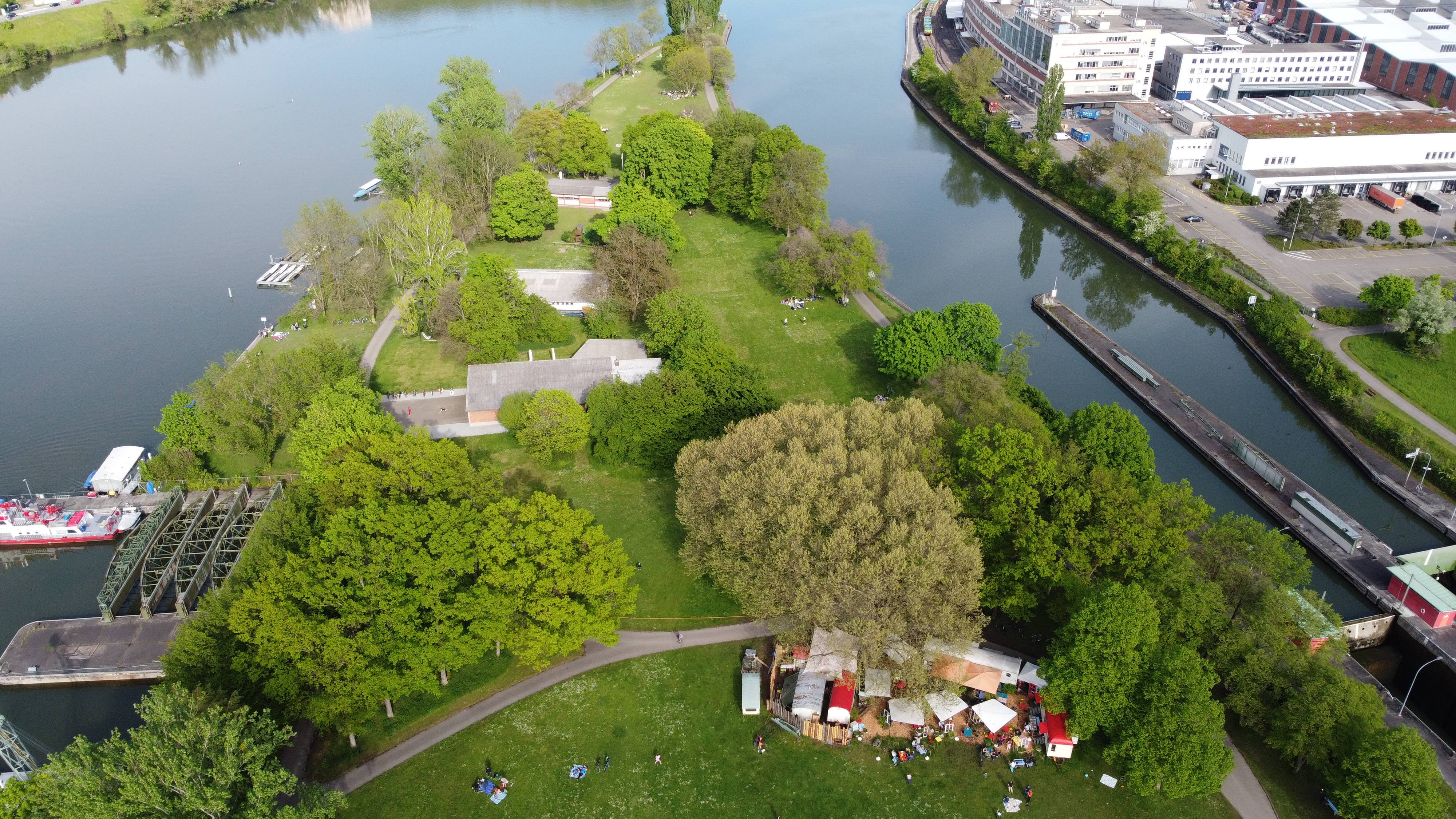 landscape from drone