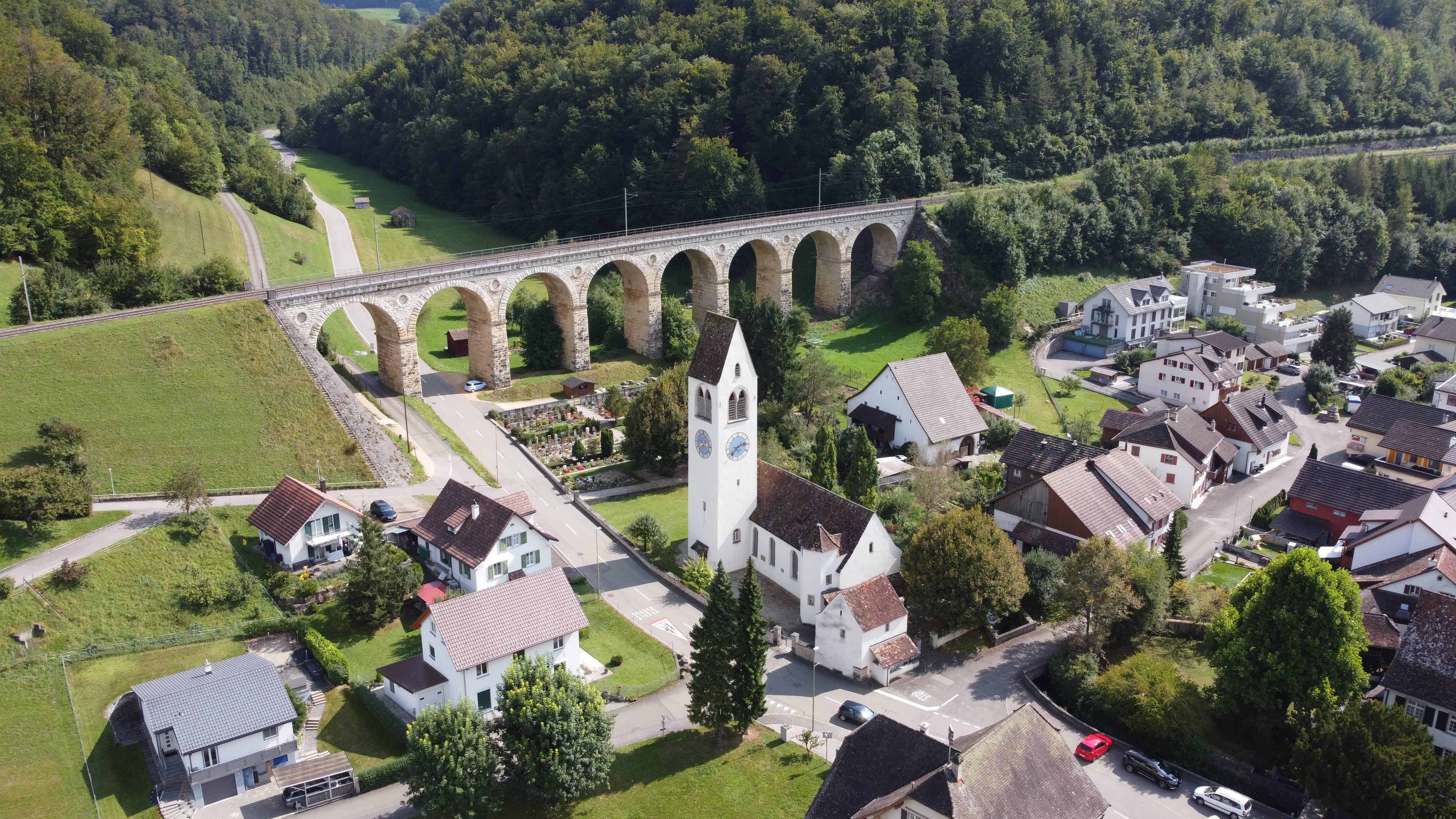 landscape from drone